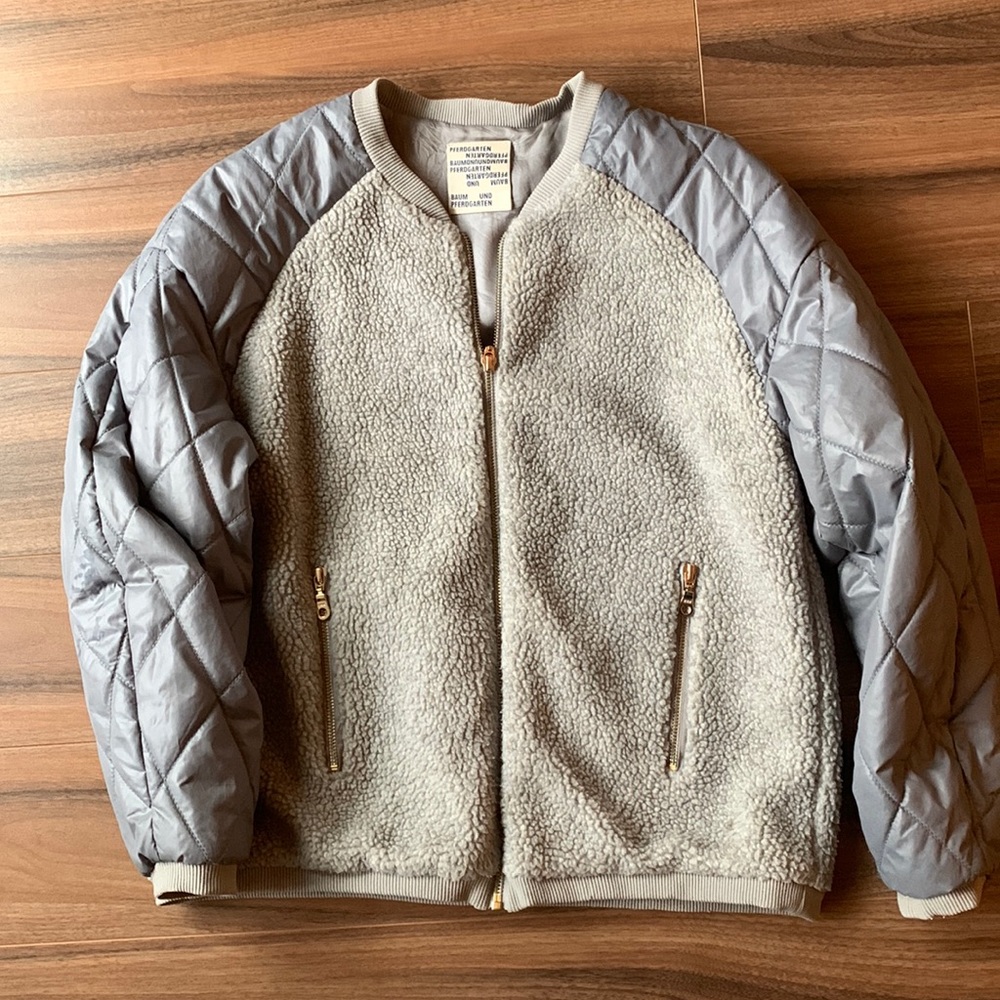 Baum und Pferdgarten shearling quilted bomber jacket